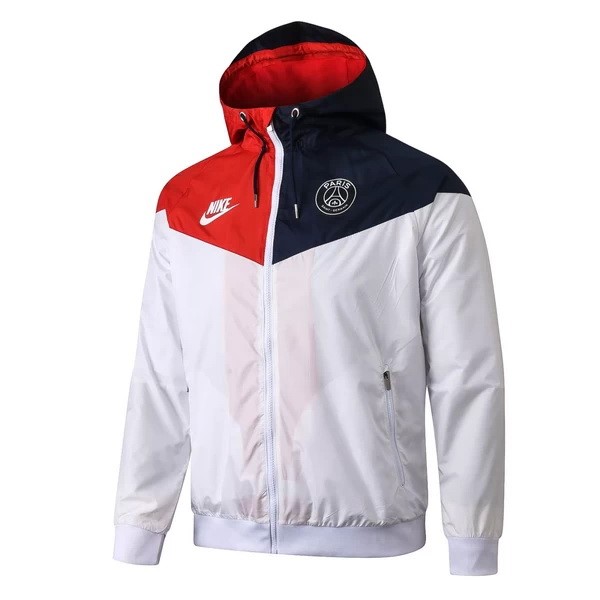 Windjacke Paris Saint Germain 2020-21 Weiß Rote Fussballtrikots Günstig